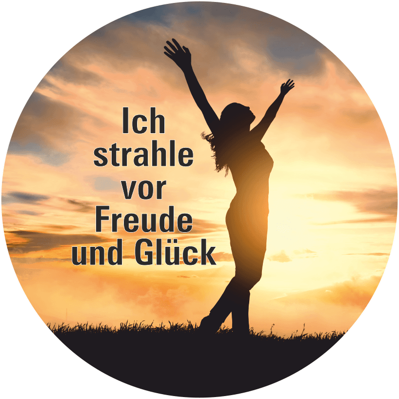 Pin «Ich strahle vor Freude und Glück»