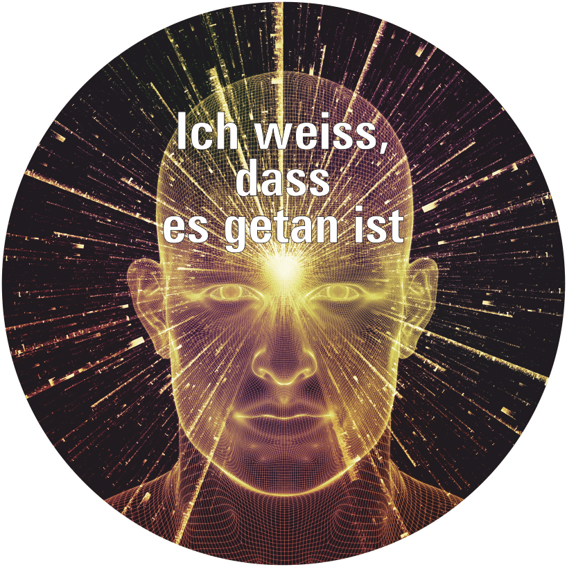 Pin «Ich weiss, dass es getan ist»